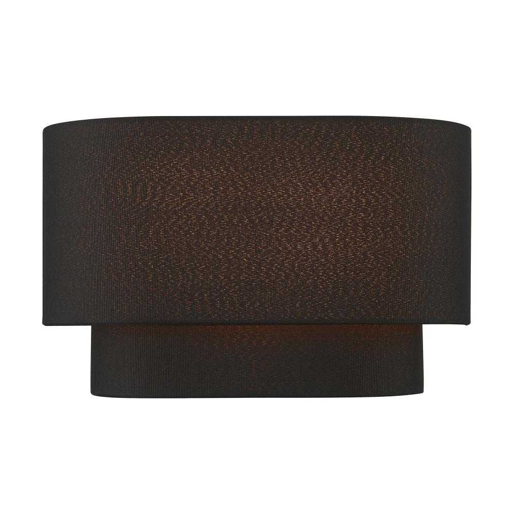 2 Light Black ADA Sconce