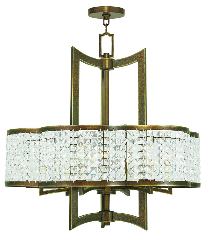 6 Light Palacial Bronze Chandelier