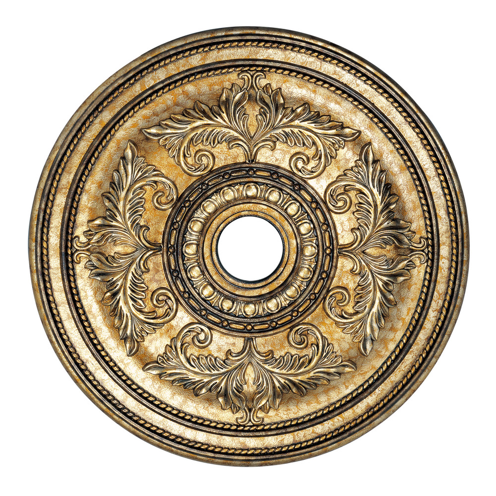 Vintage Gold Leaf Ceiling Medallion