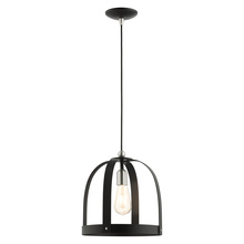 Livex Lighting 49643-14 - 1 Lt Textured Black  Pendant