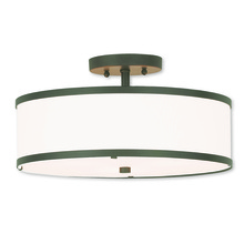 Livex Lighting 62628-07 - 3 Light Bronze Ceiling Mount