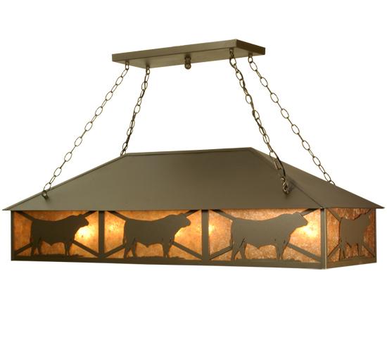 50"L Steer Oblong Pendant