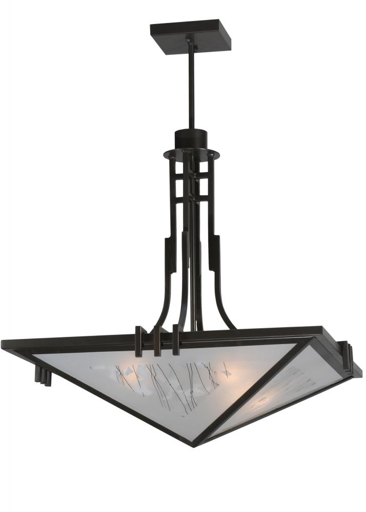 27" Square Lineage Metro Fusion Inverted Pendant