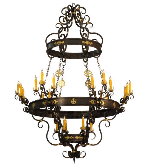 72"W Santino 24 LT Chandelier