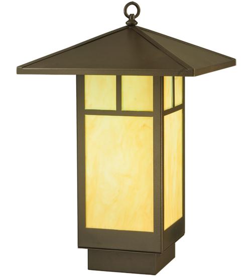 16"Sq Seneca T Mission LED Lantern Pendant