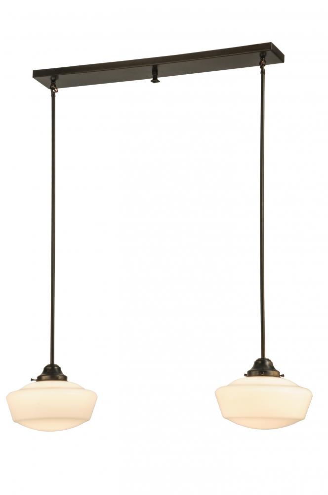 41" Long Revival Schoolhouse 2 Light Island Pendant