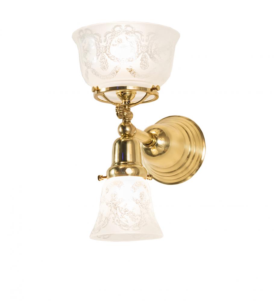 7.5" Wide Revival Gas & Electric 2 Light Wall Sconce