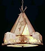 33"W Teepee w/ Buffalo Pendant