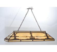 Meyda Green 109153 - 61" Long Quiet Pond Skirted Oblong Pendant