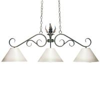 Meyda Green 115618 - 48" Long Bristol 3 Light Pendant