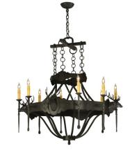 Meyda Green 119967 - 40"W Stag 8 LT Chandelier