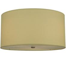 Meyda Green 126538 - 24"W Cilindro Beige Textrene Flushmount