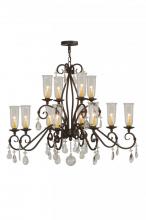 Meyda Green 142887 - 48"W Zola 12 LT Two Tier Chandelier