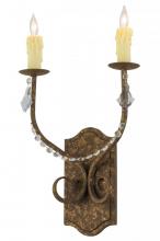 Meyda Green 144397 - 14"W Samuel 2 LT Wall Sconce