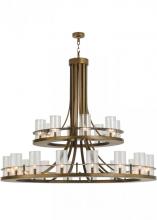 Meyda Green 146669 - 60"W Arion 24 LT Two Tier Pendant