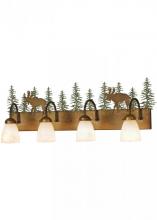 Meyda Green 150316 - 35"W Wandering Moose 4 LT Vanity Light