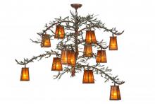 Meyda Green 153180 - 52"W Pine Branch Valley View 12 LT Chandelier