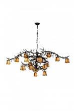 Meyda Green 178333 - 66"W Pine Branch Valley View 18 LT Chandelier