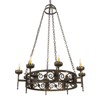 Meyda Green 195754 - 42" Wide Majella 8 Light Chandelier