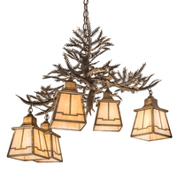 Meyda Green 197327 - 30" Wide Pine Branch Valley View 5 LT Chandelier