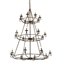 Meyda Green 214036 - 60" Wide Estrella 24 Light Three Tier Chandelier