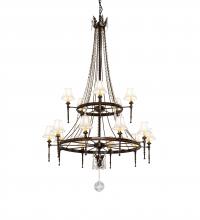 Meyda Green 236985 - 48" Wide Amaury 15 Light Two Tier Chandelier