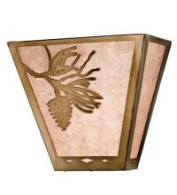 Meyda Green 23905 - 13"W Balsam Pine Wall Sconce