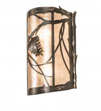Meyda Green 246792 - 10" Wide Whispering Pines Wall Sconce