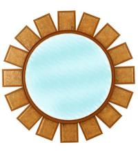 Meyda Green 35749 - 36"W SOL MIRROR