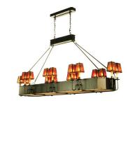 Meyda Green 51057 - 82"L Carpathian 16 LT Oblong Chandelier