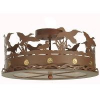 Meyda Green 81507 - 16"W Ducks in Flight Flushmount