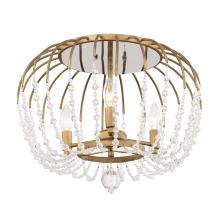 Varaluz 343S03HG - Voliere 3-Lt Semi-Flush - Havana Gold