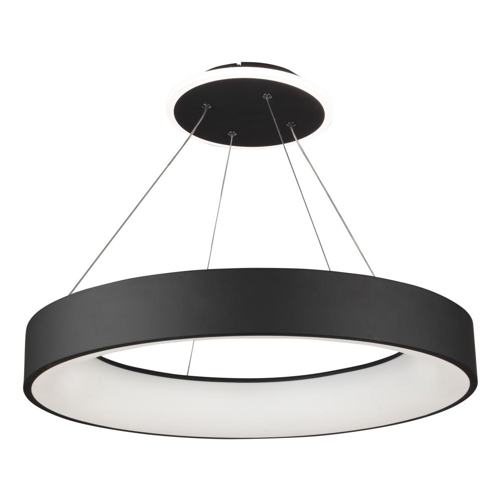 Lazio Collection Integrated LED Chandelier, Black