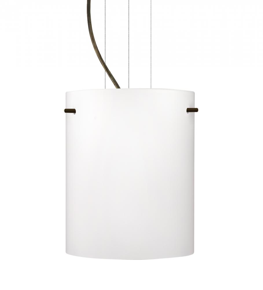 Besa Pendant Tamburo 8 Bronze Opal Matte 1x100W Medium Base