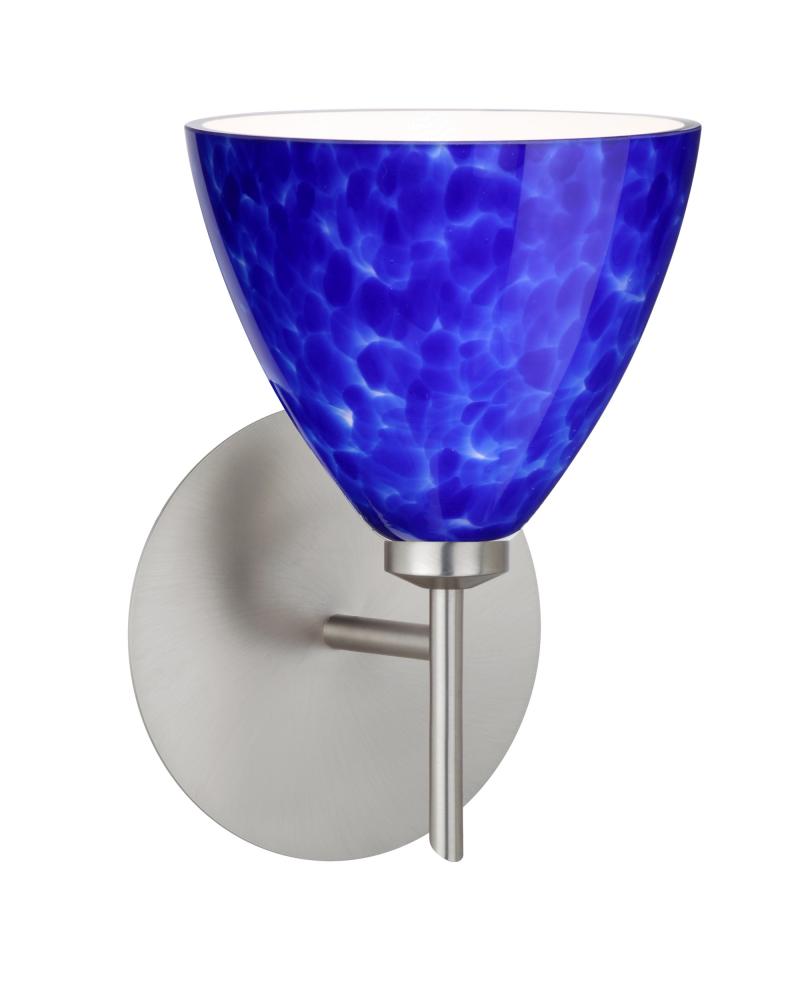 Besa Wall Mia Satin Nickel Blue Cloud 1x5W LED