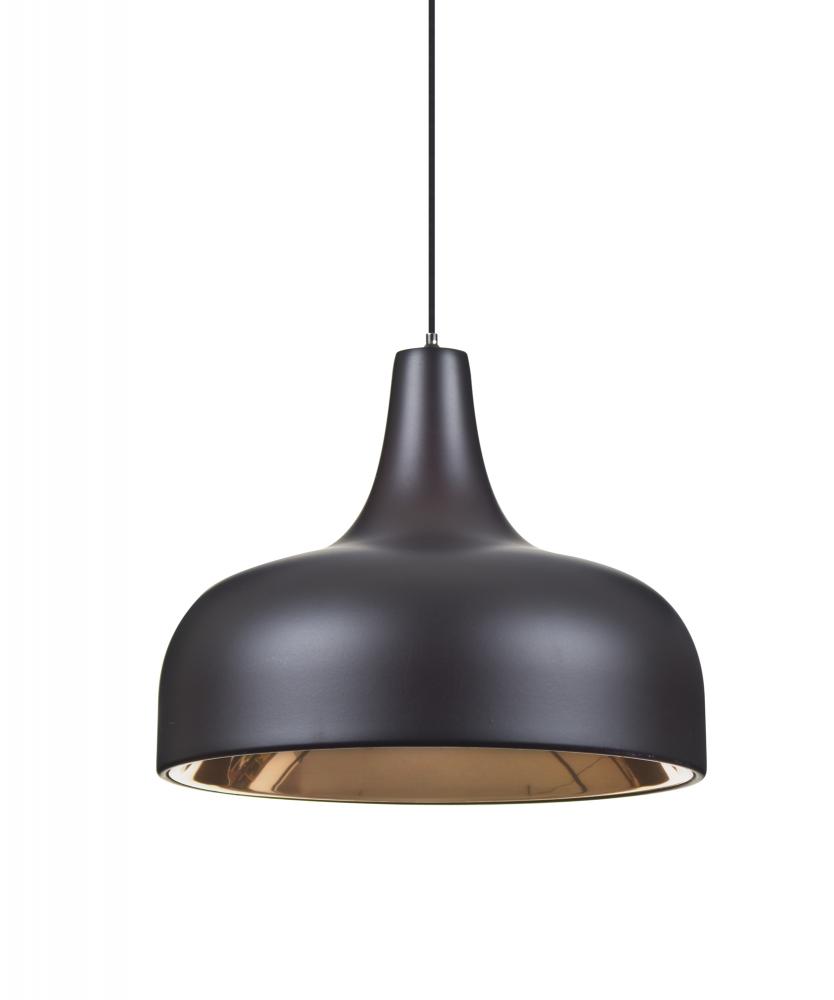 Besa, Persia Cord Pendant, Bronze Finish, 1x9W LED