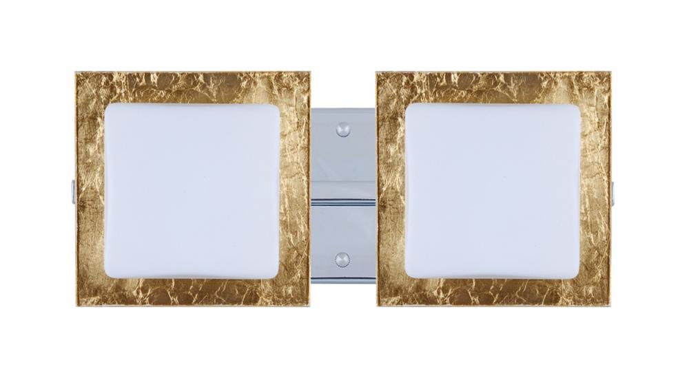 Besa Wall Alex Chrome Opal/Gold Foil 2x50W G9