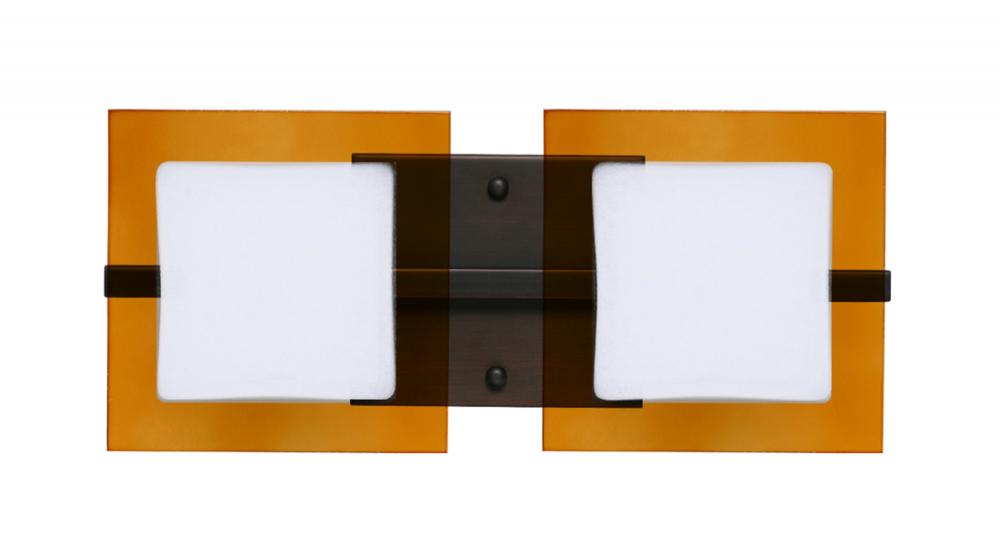 Besa Wall Alex Bronze Opal/Armagnac 2x5W LED