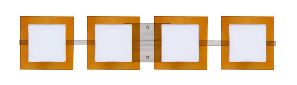 Besa Wall Alex Satin Nickel Opal/Armagnac 4x5W LED