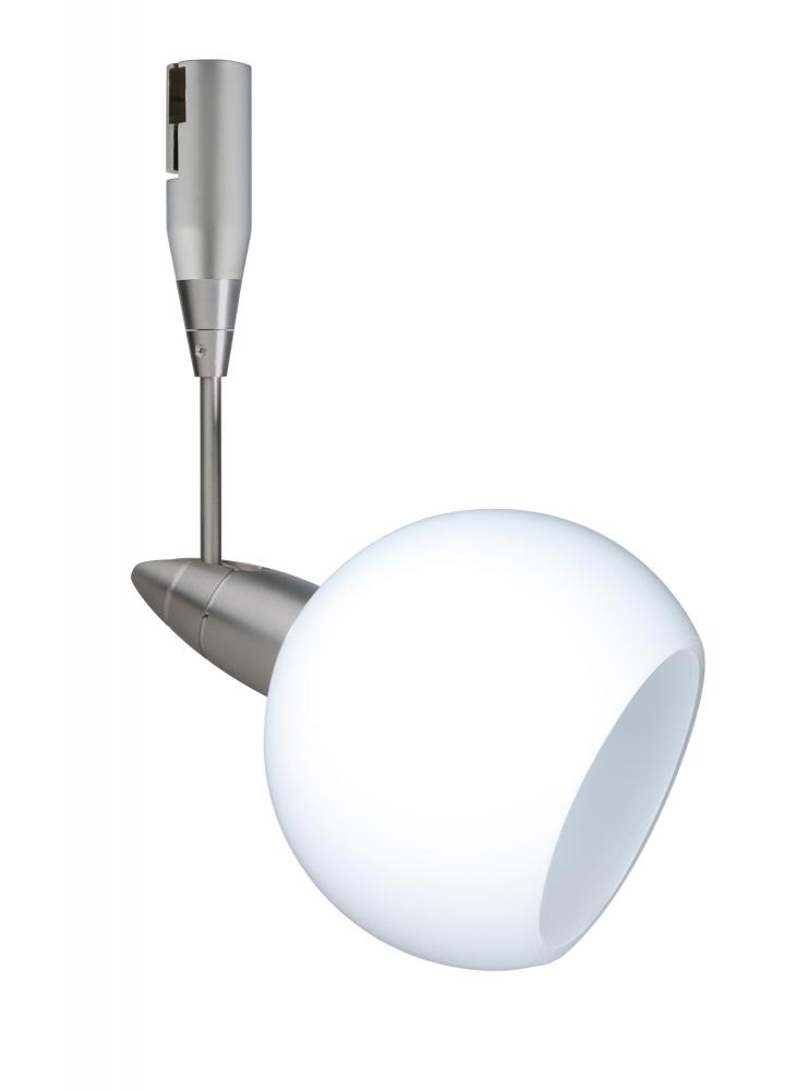 Besa Spotlight With 12" Stem Palla 3 Satin Nickel Opal Matte 1x35W Halogen Mr11