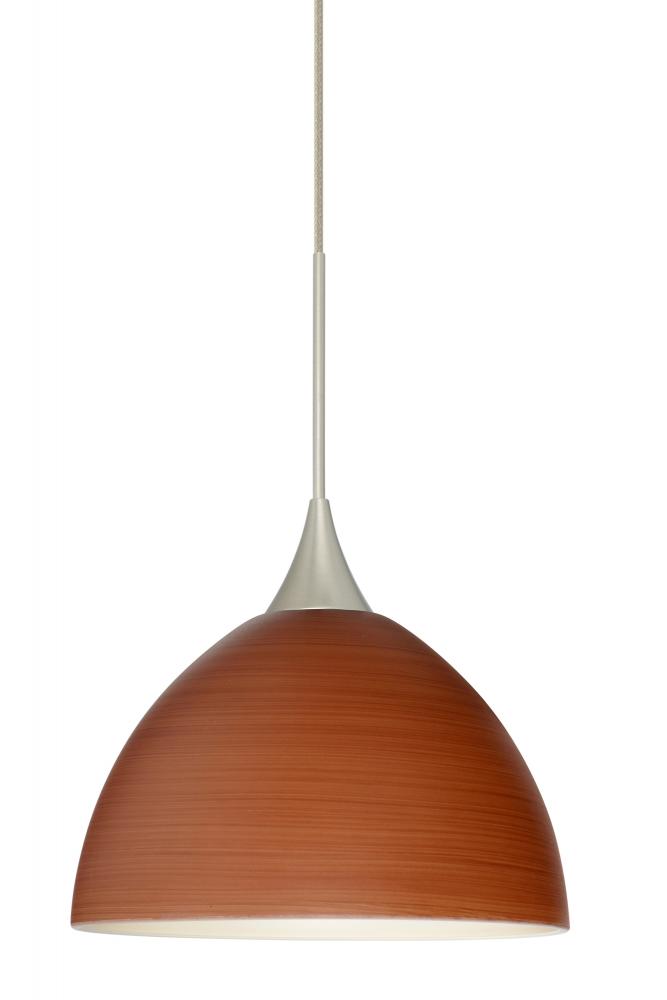 Besa Pendant For Multiport Canopy Brella Satin Nickel Cherry 1x50W Halogen