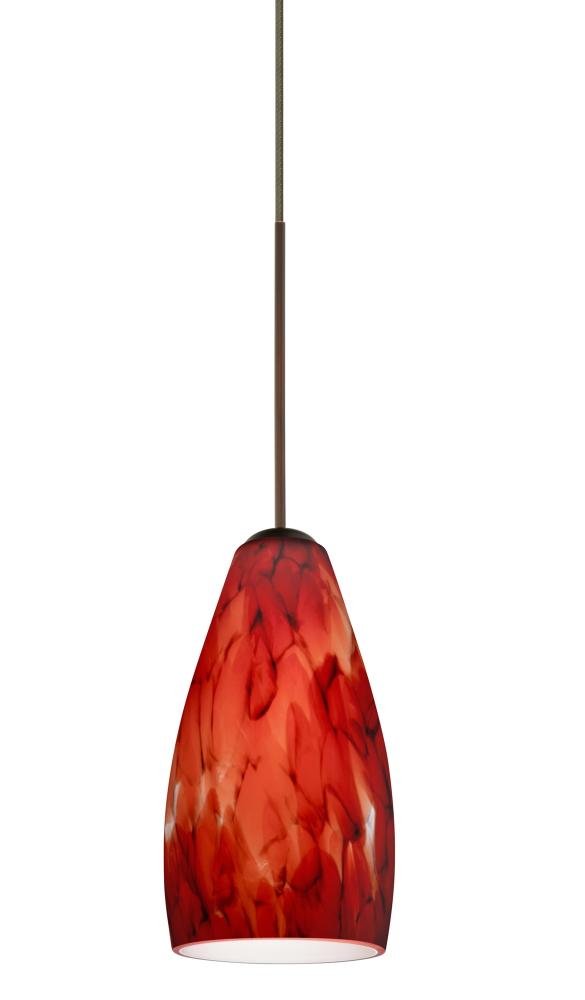 Besa Pendant For Multiport Canopy Karli Bronze Garnet 1x50W Halogen