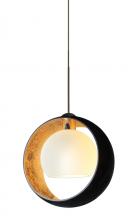 Besa Lighting 1XT-4293GF-BR - Besa Pendant Pogo Bronze Black/Inner Gold 1x35W Halogen