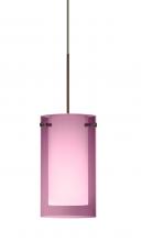 Besa Lighting RXP-A44007-BR - Besa Pendant Pahu 4 Bronze Transparent Amethyst/Opal 1x35W Halogen