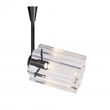 Besa Lighting SP-ICE4CL-BK - Besa Ice 4 Spotlight, Clear Glass, Black Finish, 1x35W MAX GY6.35 Base