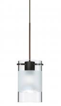 Besa Lighting X-6524EC-BR - Besa Pendant For Multiport Canopy Scope Bronze Clear/Frost 1x50W Halogen Mr16