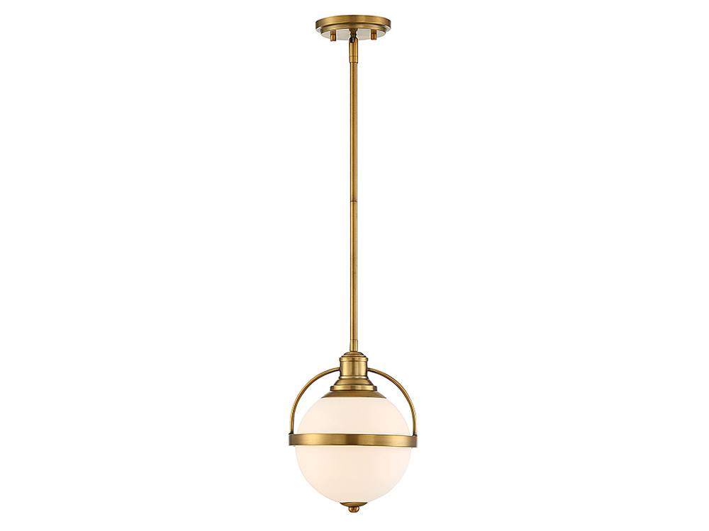 Westbourne 1-Light Pendant in Warm Brass