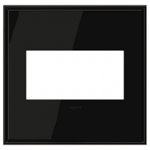 Legrand AWC2GBLN4 - adorne? Black Nickel Two-Gang Screwless Wall Plate