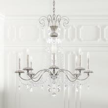 Schonbek 1870 AT1008N-51H - Helenia 8 Light 120V Chandelier in Black with Clear Heritage Handcut Crystal