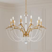 Schonbek 1870 BC7110N-06PBZ - Priscilla 10 Light 120V Chandelier in White with Bronze Pearl